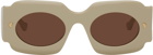 Nanushka Off-White Cathi Sunglasses