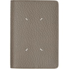 Maison Margiela Taupe Four Stitches Passport Holder