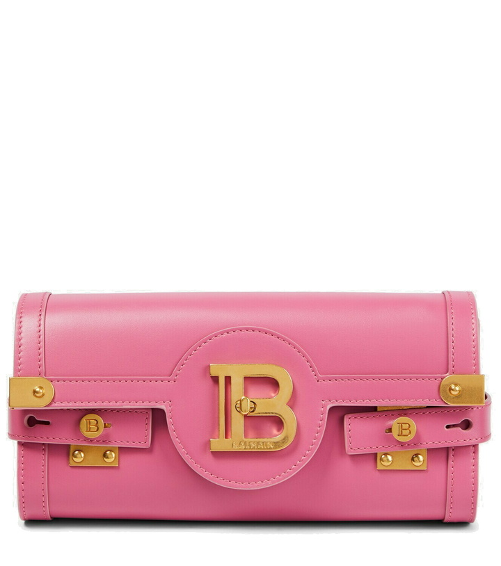 Photo: Balmain - B-Buzz 22 Small leather crossbody bag