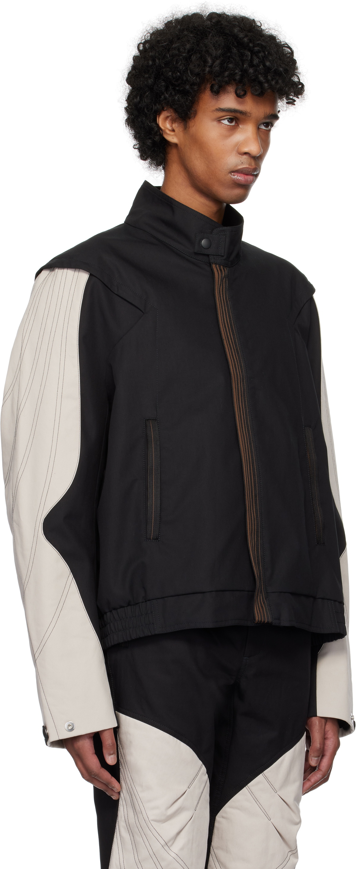 Kiko Kostadinov Black & Off-White Solix Jacket Kiko Kostadinov