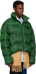 ADER error Green Decal Down Jacket