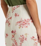 Agua by Agua Bendita Lirica Paraiso linen maxi skirt