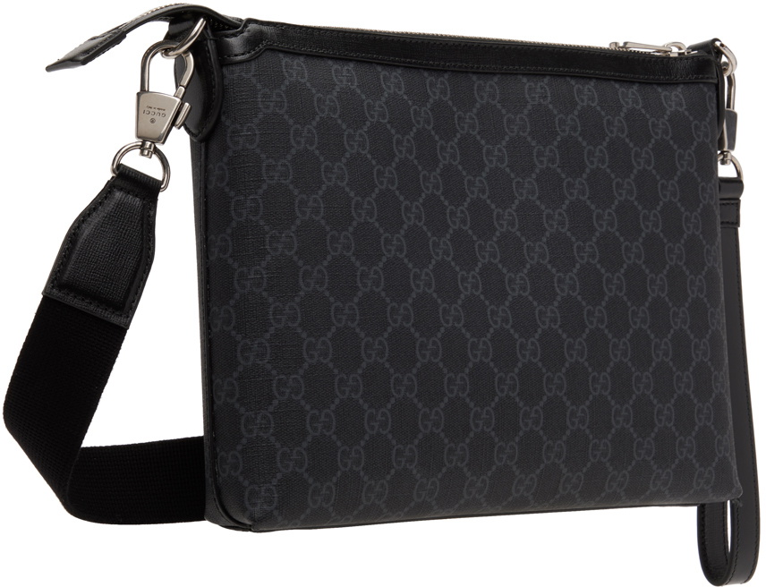 Gucci Black Monogram Messenger Bag Gucci