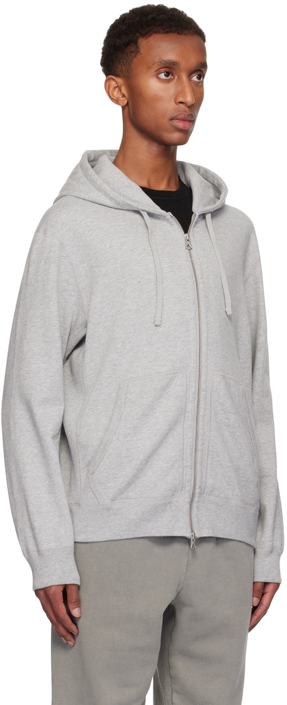 Reigning Champ Gray Midweight Terry Standard Zip Hoodie