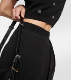 Givenchy 4G asymmetric silk midi skirt