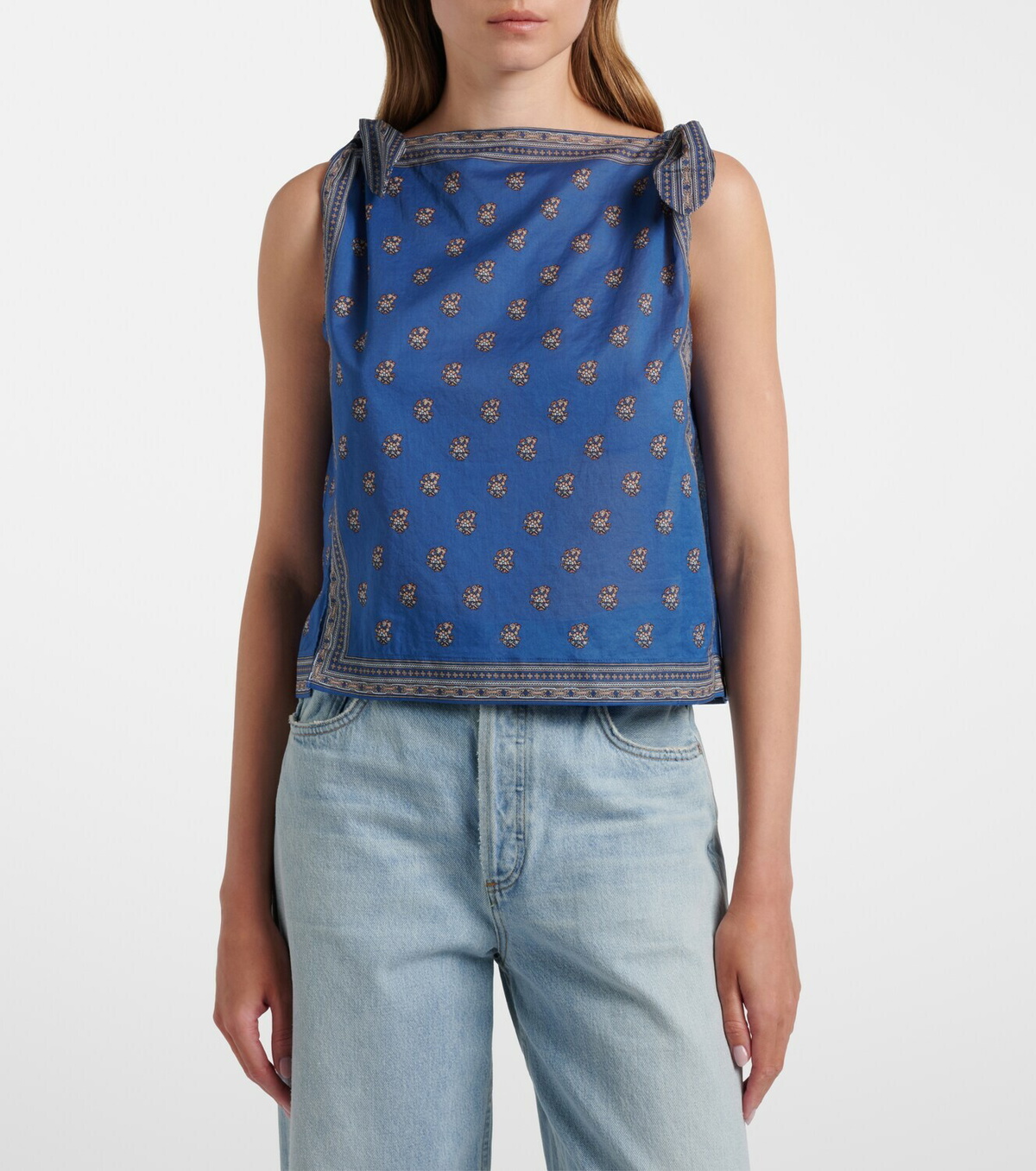Dôen Amalia printed cotton top