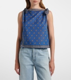 Dôen Amalia printed cotton top