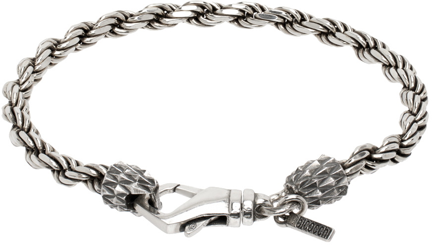 Emanuele Bicocchi Byzantine chain bracelet - Silver