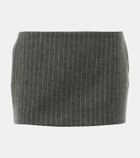 Alex Perry Pinstripe low-rise miniskirt