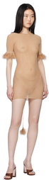 Poster Girl Beige Vanderpool Minidress