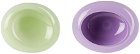Helle Mardahl Purple & Green 'The Dish Pair' Dish Set
