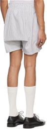 Maison Margiela Black & White Striped Shorts