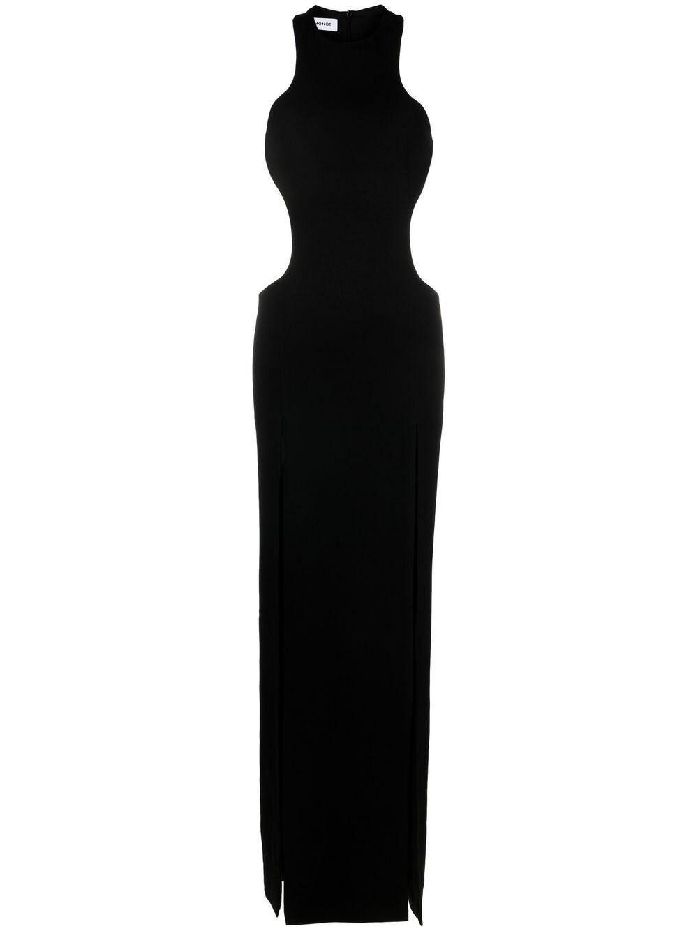 ワンピースその他 MONOT Black long dress with slit MONOT - Cut-out Slits Long Dress Monot