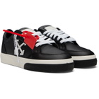 Off-White Black Vulcanized Low Calf Sneakers