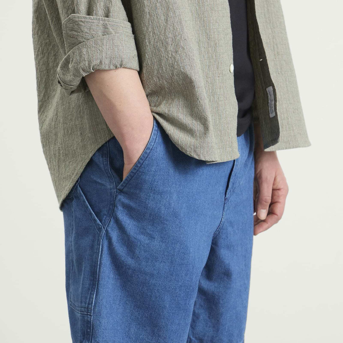 A.P.C. Men's Norris Denim Shorts in Blue