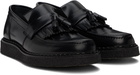 Fred Perry Black George Cox Edition Leather Tassel Loafers