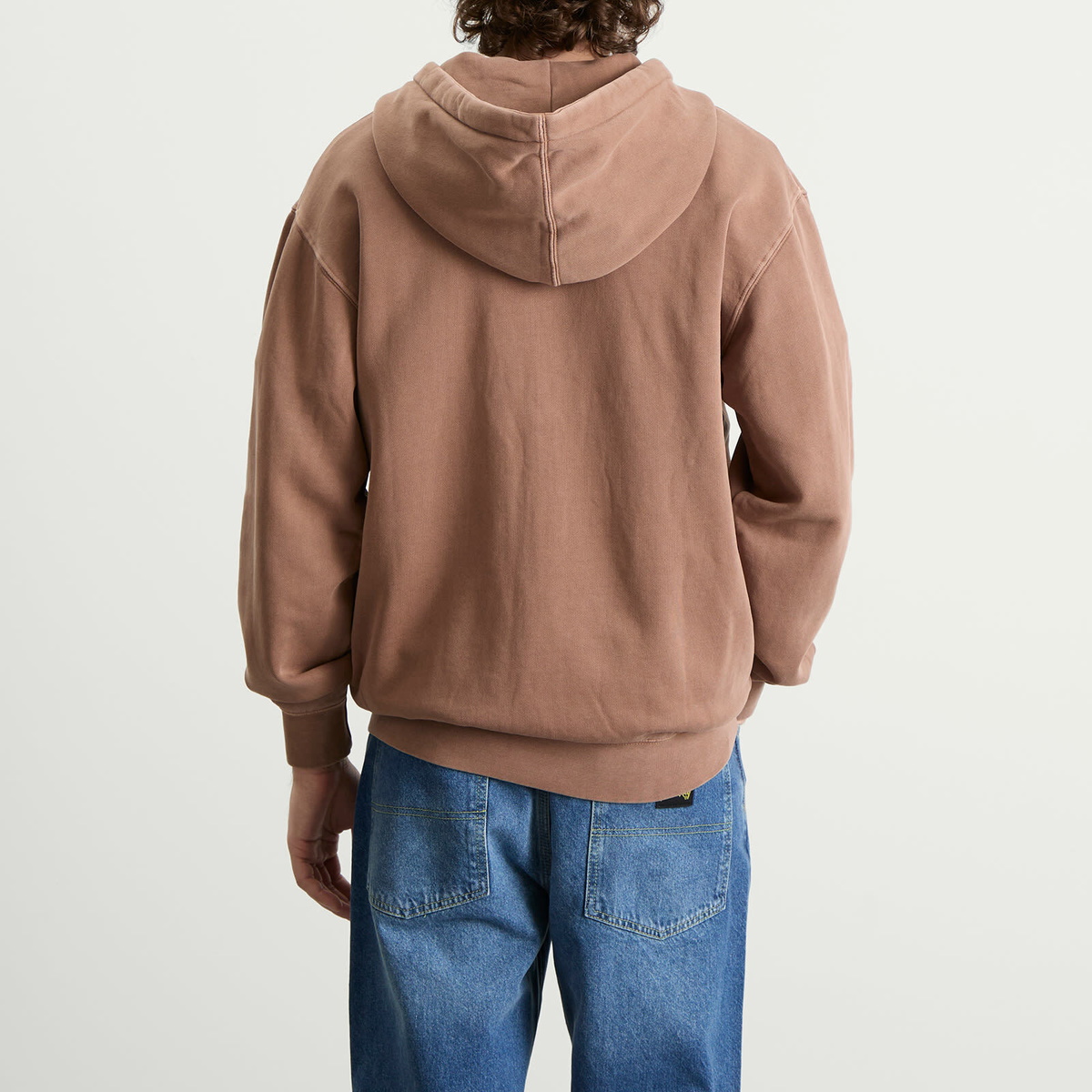 Stan Ray Men's Patch Zip Hoodie in Washed Acorn