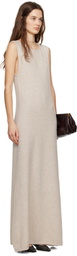 Ruohan Beige Agnes Maxi Dress