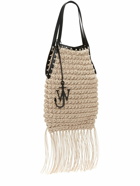 JW ANDERSON - Popcorn Cotton & Leather Shopper Bag