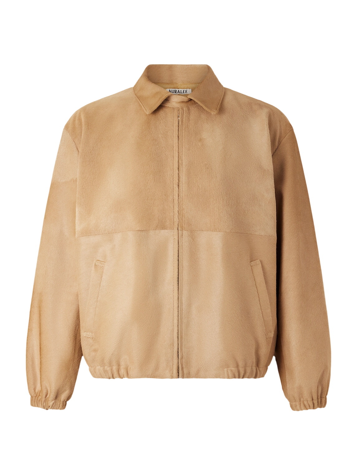 ジャケット・アウター auralee LAMB LEATHER HALF SLEEVED SHIRTS Auralee Lamb Leather Zip Blouson Black – Très Bien
