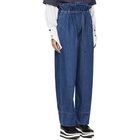 Stella McCartney Blue Benni Paperbag Waist Jeans