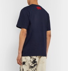 Billionaire Boys Club - Logo-Print Cotton-Jersey T-Shirt - Blue