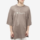 Rick Owens x Champion Tommy T-Shirt in Dust