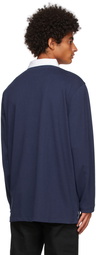 Polo Ralph Lauren Navy Rugby Long Sleeve Polo