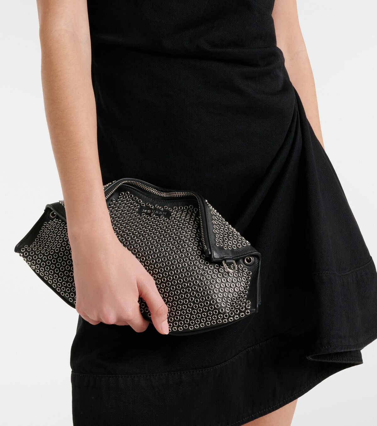 McQueen Manta embellished leather tote bag