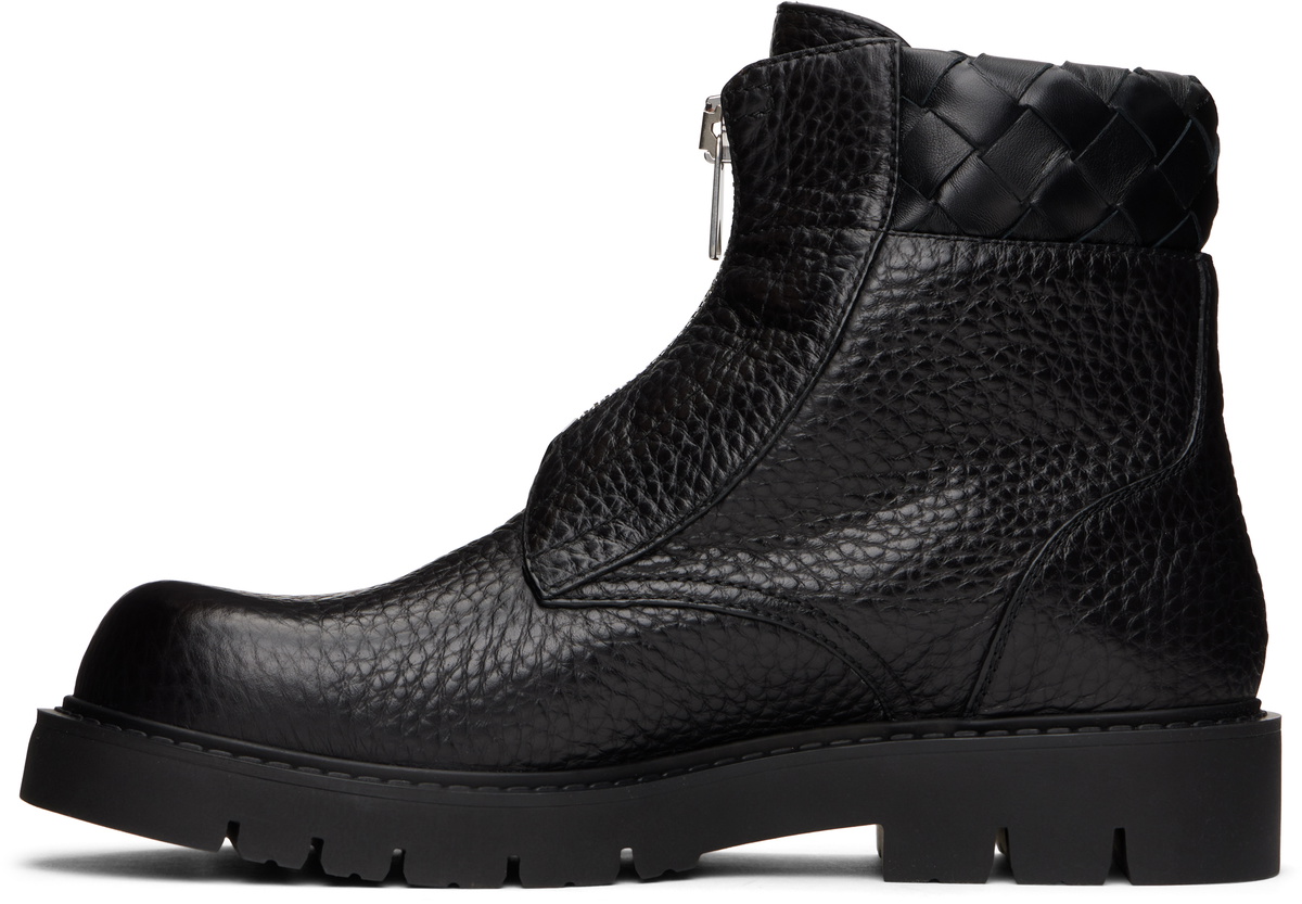 Bottega Veneta Black Haddock Ankle Boots Bottega Veneta