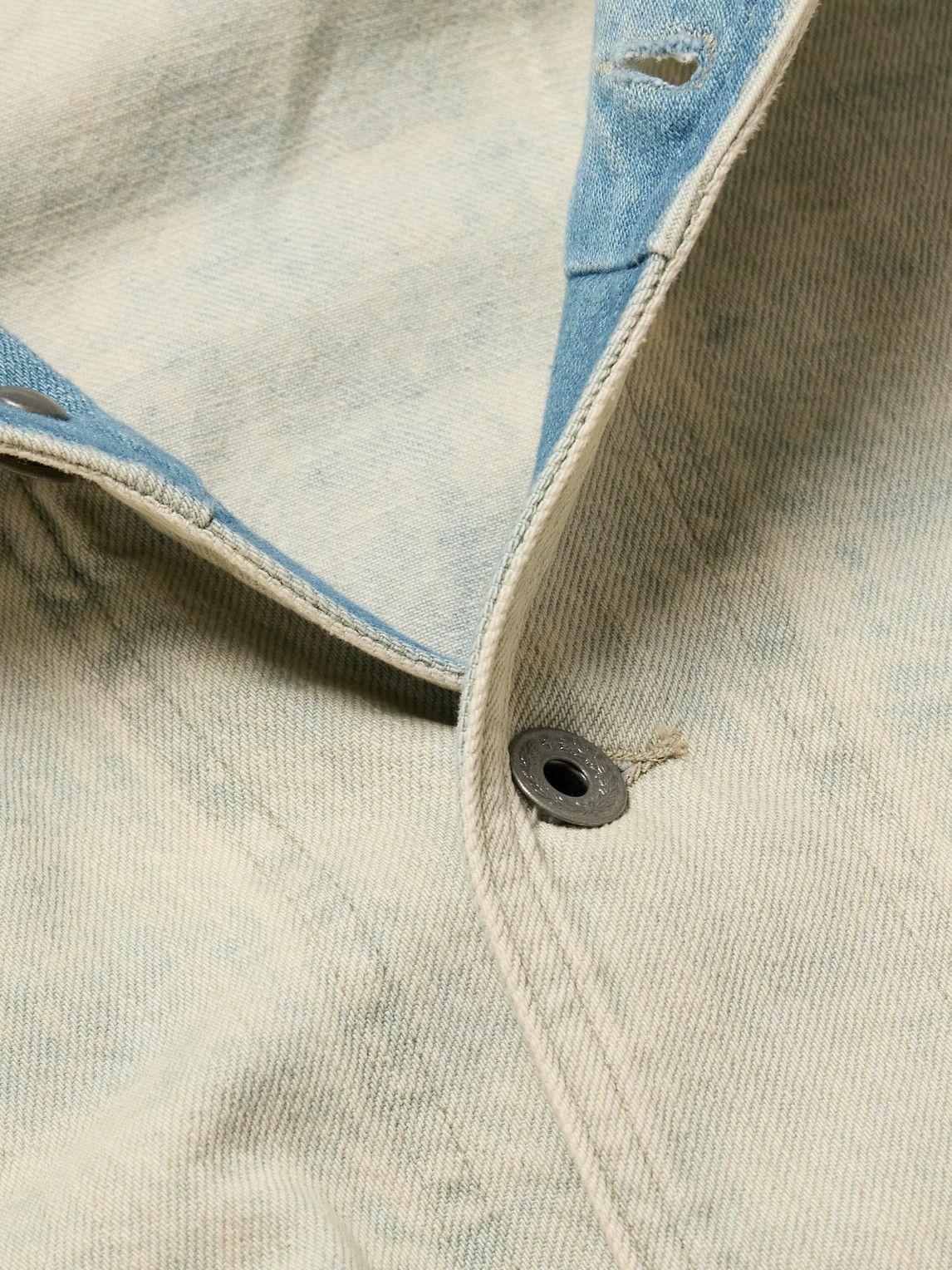 RRL - Perkins Shawl-Collar Denim Overshirt - Neutrals