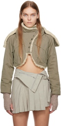 Hyein Seo Khaki Cropped Jacket