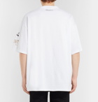 Lanvin - Oversized Printed Cotton-Jersey T-Shirt - Men - White