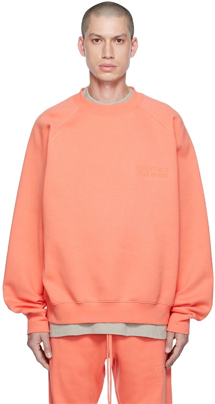 Photo: Essentials Pink Crewneck Sweatshirt