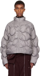 A. A. Spectrum Gray Pileus Down Jacket