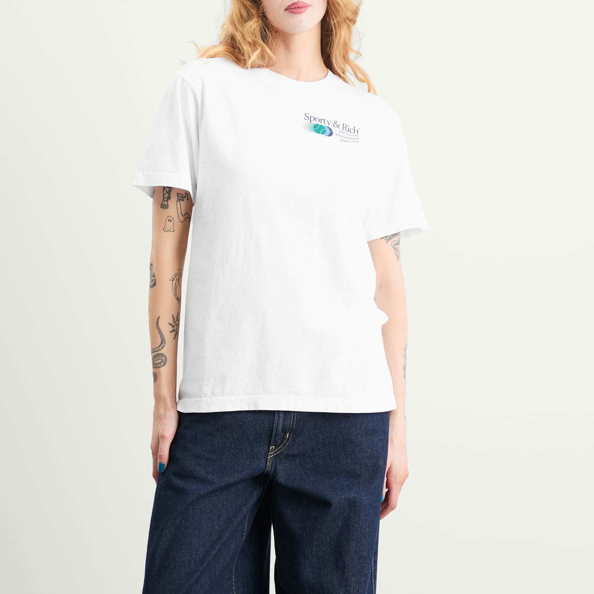 Sporty & Rich Women's Invitational T-Shirt in White