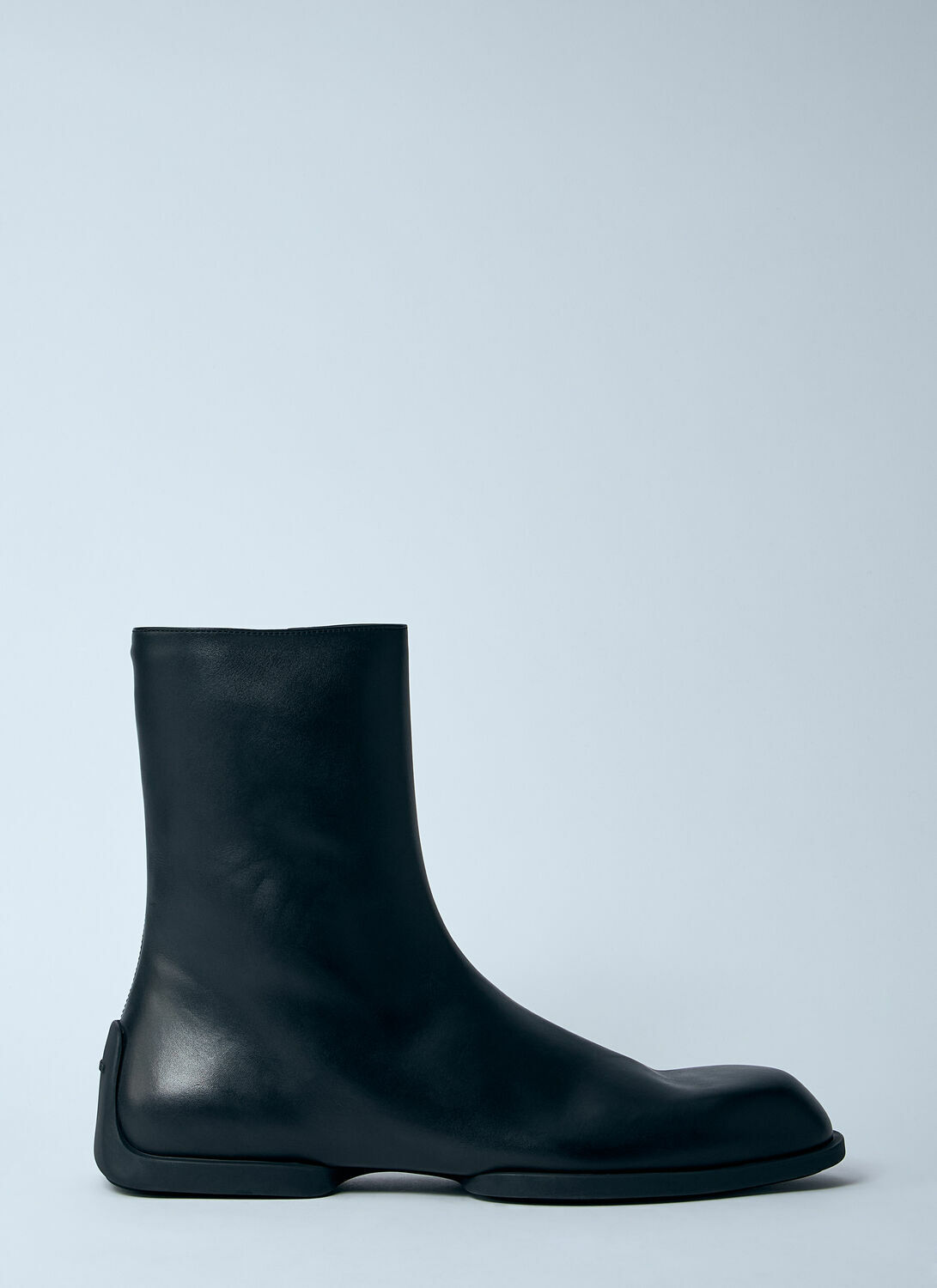 Jil Sander Leather Zip-Up Ankle Boot