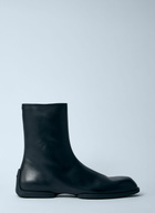 Jil Sander Leather Zip-Up Ankle Boot