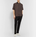 Fendi - Printed Silk Crepe de Chine Shirt - Brown