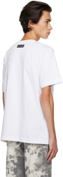 Marine Serre White Crewneck T-Shirt