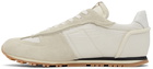 Maison Margiela Taupe & White Retro Runner Sneakers