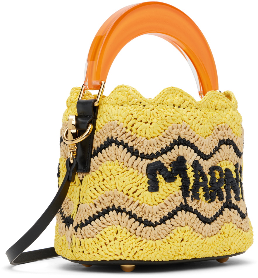 ハンドバッグ MARNI NO VACANCY INN Marni Yellow No Vacancy Inn Edition Mini Venice Bag Marni