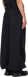 Y-3 Black Sport Uniform Wide Cargo Pants