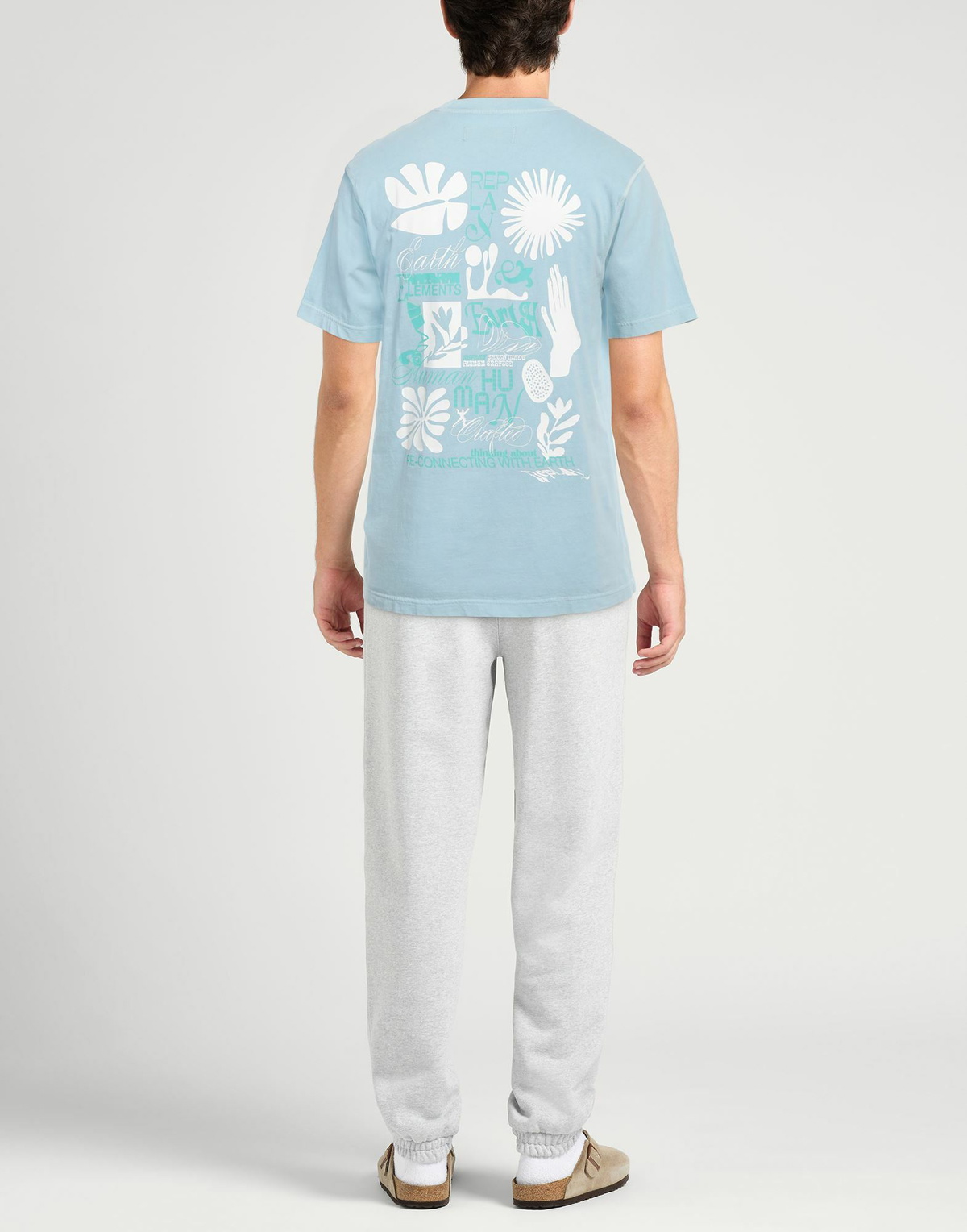 Replay Mens T-shirt Sky in Blue