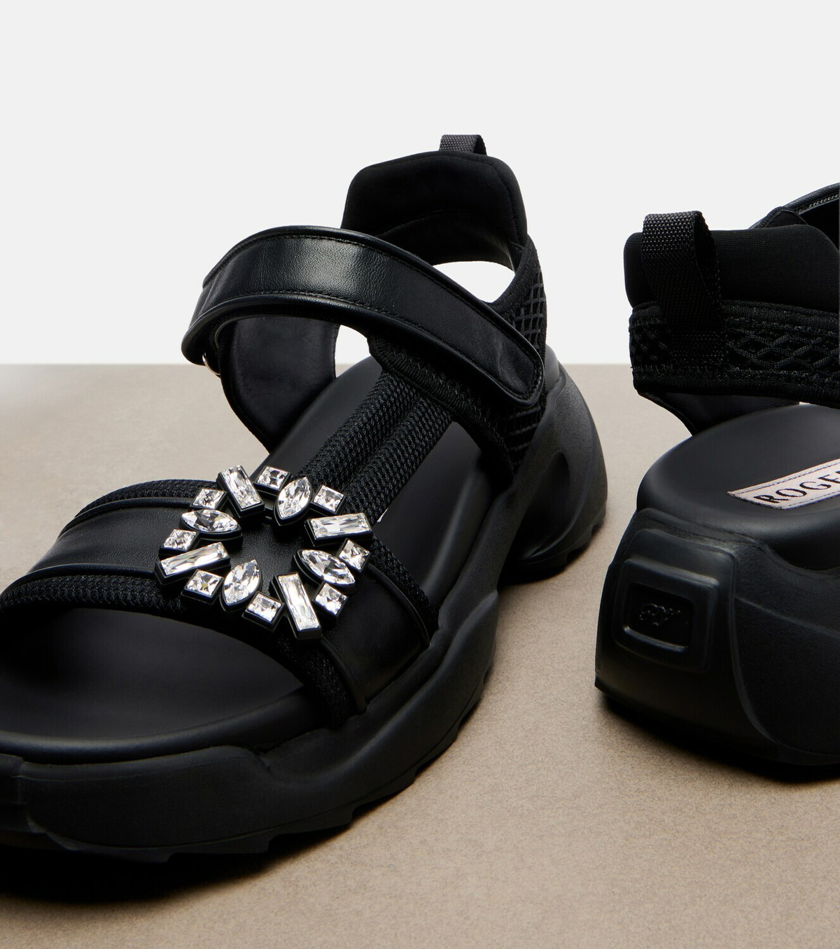 Roger Vivier Viv' Run embellished sandals