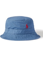POLO RALPH LAUREN - Logo-Embroidered Cotton-Twill Bucket Hat - Blue