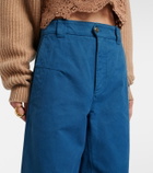 Chloé Cropped barrel-leg pants