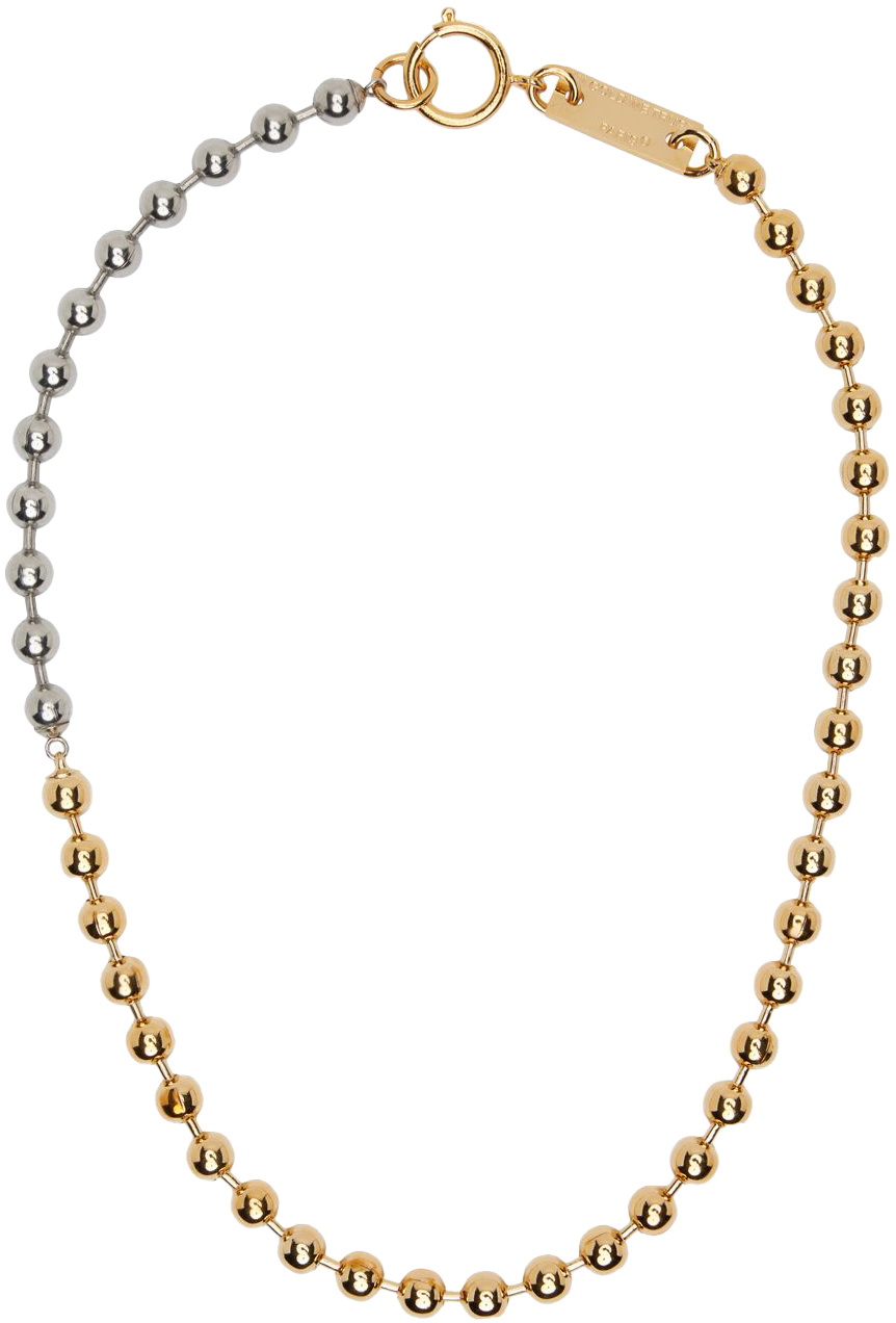 IN GOLD WE TRUST PARIS Gold Bold Ball Chain Choker