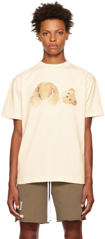 Photo: Palm Angels Beige Bear T-Shirt