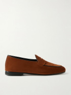 Rubinacci - Suede Penny Loafers - Brown